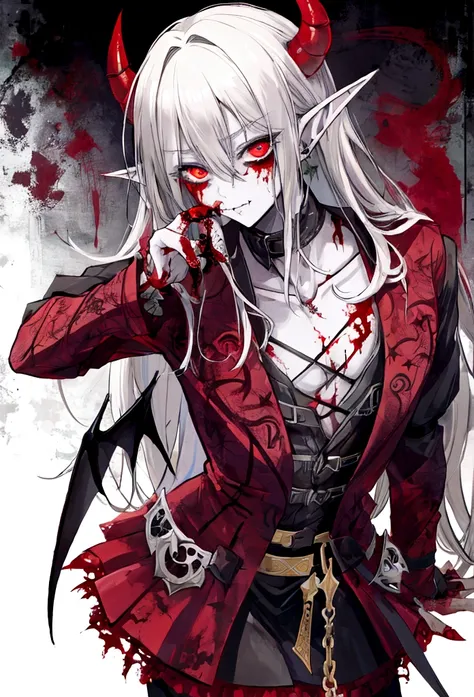 Zombie Hybrid Boy,devil,elf)) 