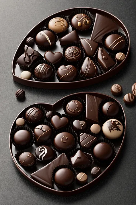 Create a very deep eye-catching logo , delicious and impressive chocolates with filling