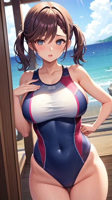 Girl in competitive swimsuit、Harem、Big Breasts、Shortcuts、Japan