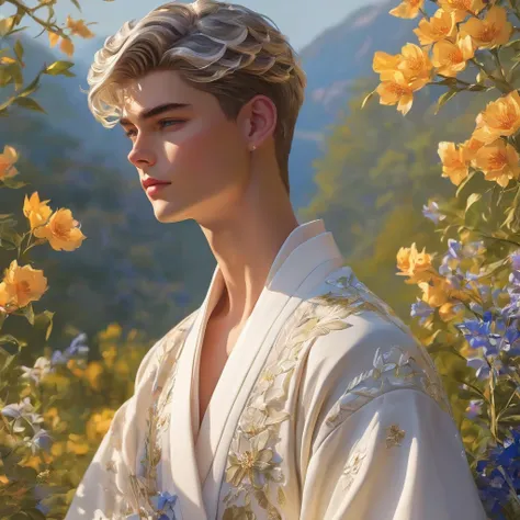 in this breathtaking artwork, miniature doll-sized male models, inspired by the iconic supermodels sean o’pry and lucky blue smi...