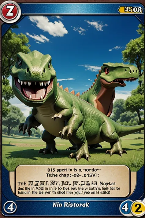 dinosaur in pokemon card