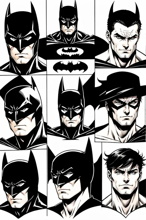 batman style manga 