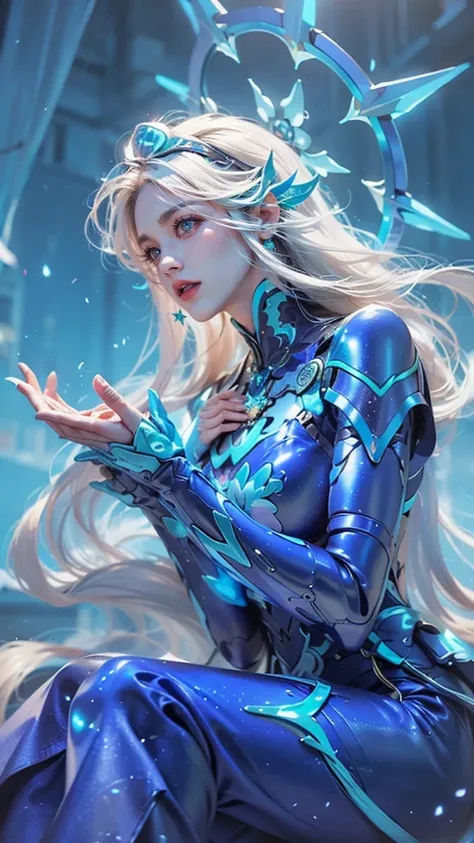 a close up of a girls  , white hair babe, big booobs ,  shadowbringers cinematic, 4 k detail fantasy, a beautiful fantasy empress, game cg, xianxia fantasy, xianxia hero, 2. 5 d cgi anime fantasy artwork, cinematic goddess close shot, ruan jia and artgerm,...