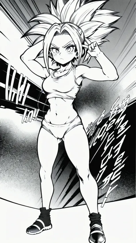 Kefla
Solo . Simple background , manga style , Fitgirl , Lineart , sfw , monochrome,greyscale,comic , Standing , Normal pose , sensual , Safe for work , fullbody