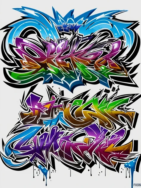 The name "Givafuklessjess" written in graffiti for a logo, white background, clearly legable, intricate details, ultra detailed 