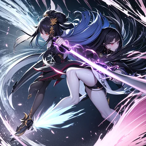 (sfw、sexy、erotic)、intense battle scenes unfold、it depicts a ferocious figure wielding the legendary scythe.。this scythe is a mas...