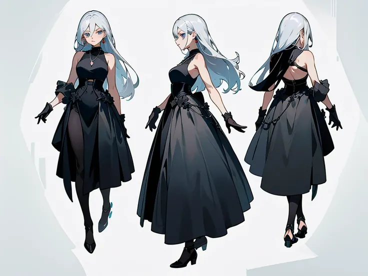 Masterpiece: 1.6, best quality: 1.4, live image: 1.2, intricate details: 1.2, charturnerv2: 1.2, 1lady full body character change,
Appearance: milf: 1.25, thin: 1.3, light blue eyes, medium breasts, detailed eyes, quality eyes,
Clothing: black sleeveless d...