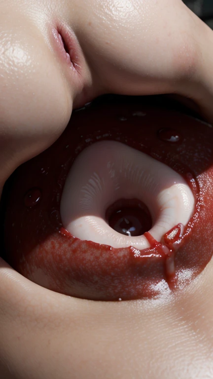 Close-up image of Vagina leaking blood