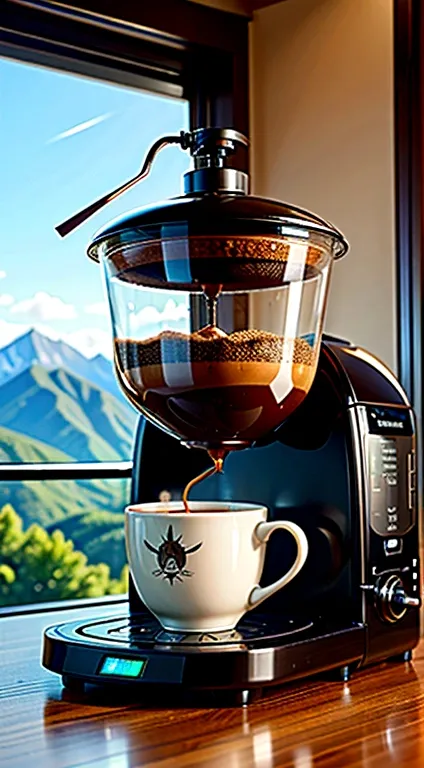 Elevate Your Coffee Experience with a Helicopter-Shaped Coffee Machine