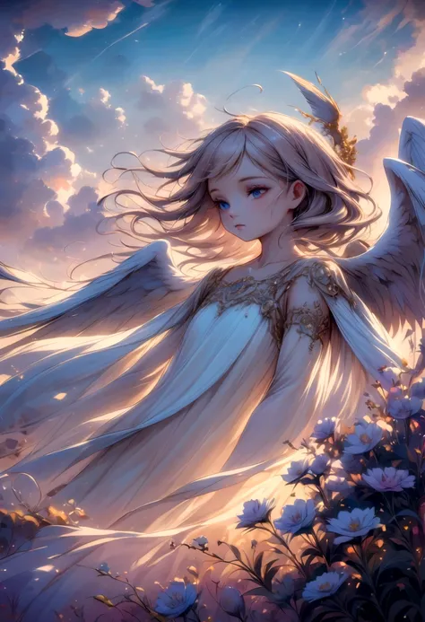 Surreal holy guardian angel image