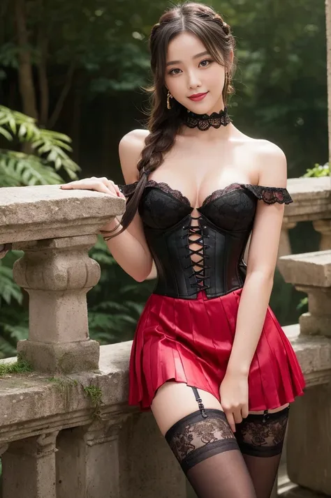 ((Photo from upper body to thigh: 1.4)), ((best soft studio lighting: 1.2)), (sexy stylish female princess: 1.3), photorealistic, ultra high resolution, (smiling face), long natural flowing hair, small breasts, (ultra detailed beautiful face), BREAK, clear...