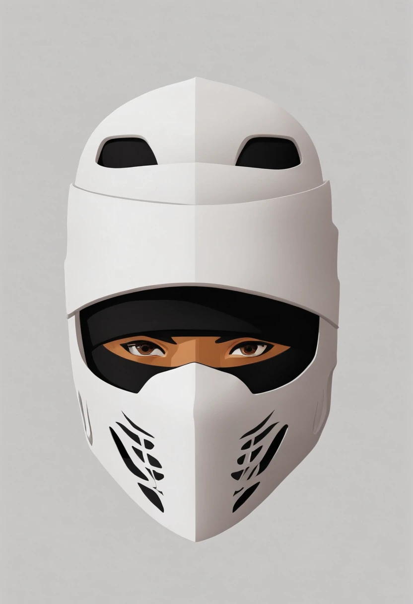 shape, Ninja Mask, White Background, high quality