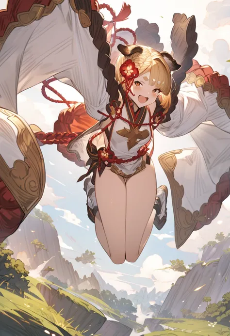 Masterpiece,anime,Girl, Granblue Fantasy, Vajra,jumping,