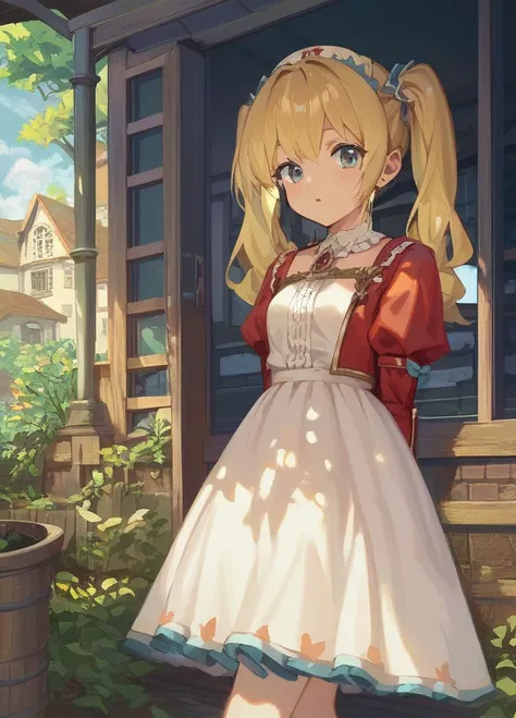 score_9, score_8_up, score_7_up, source_anime,1girl,junkoXL, blonde hair,twintails,detailed face, masterpiece,outdoors,masterpiece,anime screencap