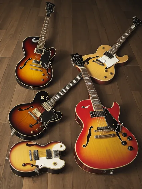 firebird and hummingbird and es-335 , gibson family