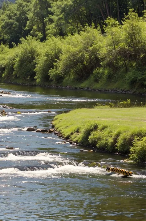 Meliponar trout ranch logo, BEES, river and hat