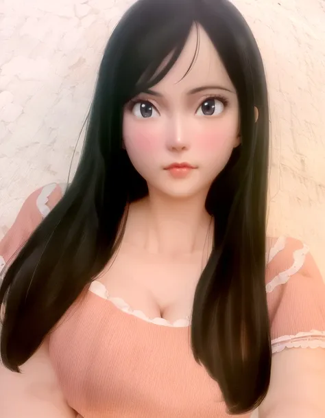 girl, Black Hair,  Perfect Face, Anime Style,  Manga style,