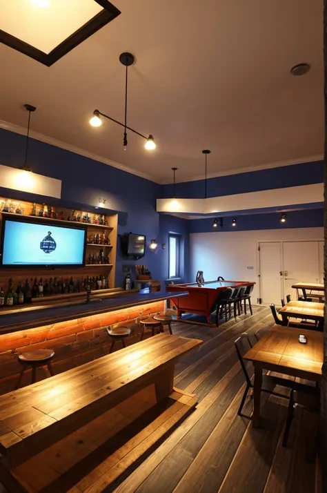 bar and games room: relaxation and fun