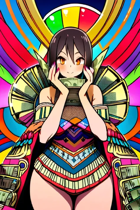 NAMI SAN WITH A HUGE SAC OF MONEY IN HER HANDS