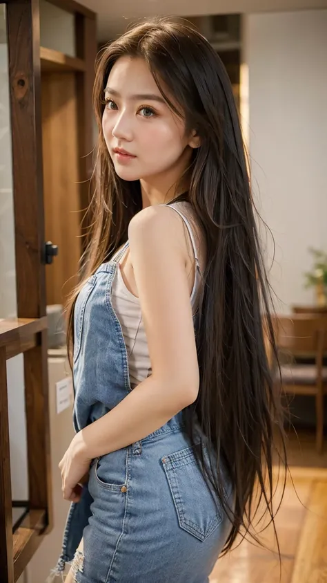 (masterpiece, best quality:1.2), photorealistic, realistic, 1girl, very long hair