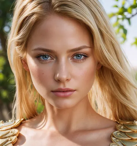 angel, armor gold (masterpiece, best quality, high resolution:1.4), 1girl, angel, skin pores texture, Hair blonde, HD , Photography, movie, cinematic, full Body, Realistic, (8k, RAW photo, best quality, masterpiece:1.2), (realistic, photo-realistic:1.33), ...