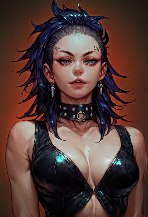 score_9, score_8_up, score_7_up, score_6_up, score_5_up, score_4_up, source_anime, gorgeous portrait, solo, detailed big anime eyes, seductive beautiful punk woman, female, hentai