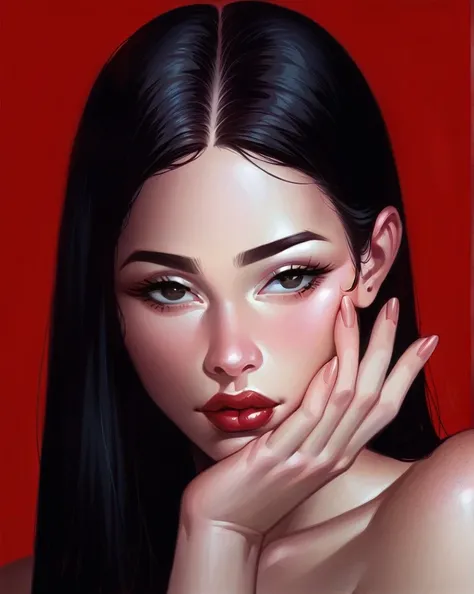 Precious lady, beautiful eyes, full lips, Red lips, real lips, beautiful lips, RED AND BEAUTIFUL LIPS, beautiful woman, HD quality, digital art