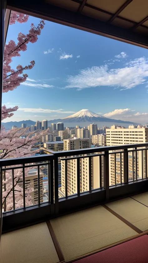 The view from a high-rise apartment，Japanese Beauty，