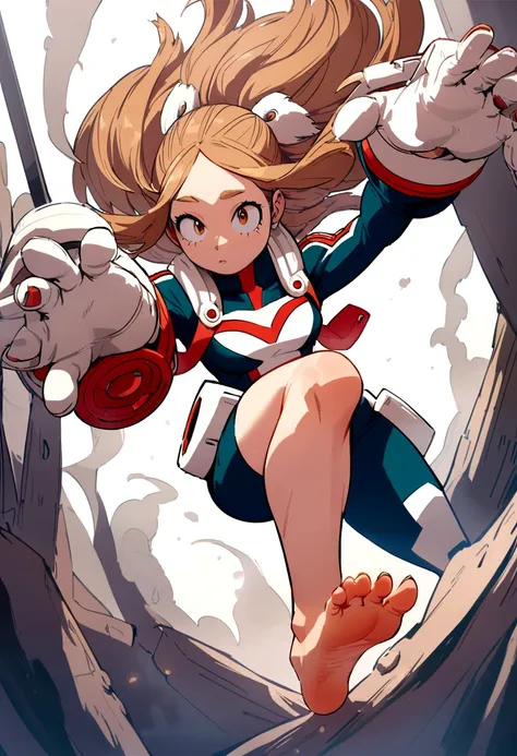 Ochako from my hero academia, perfect detailed feet.