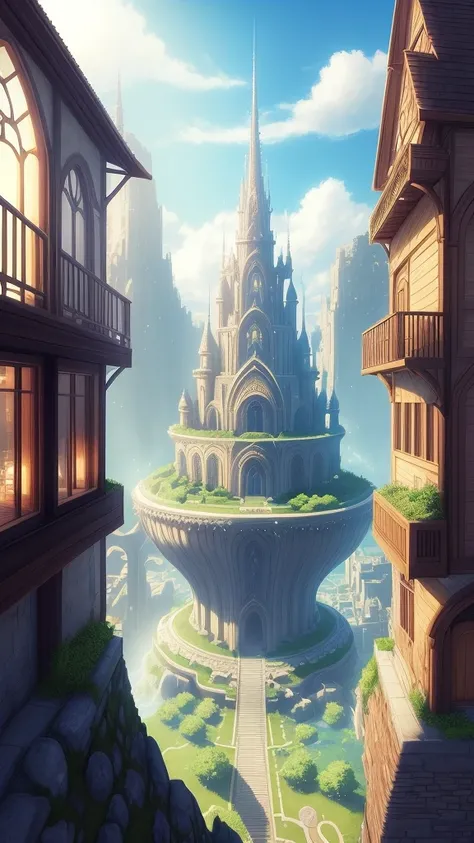 Non-existing  world, Final Fantasy world. beautiful. City
