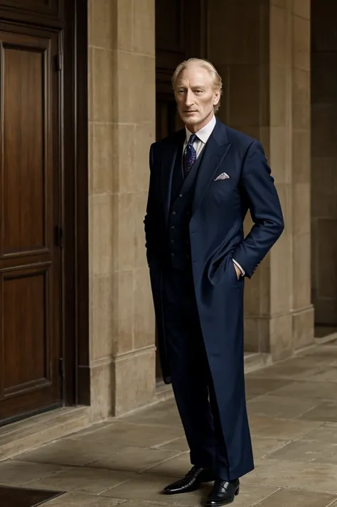 Charles Dance in a suit