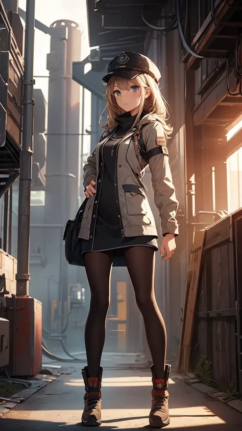 Engineer girl full body