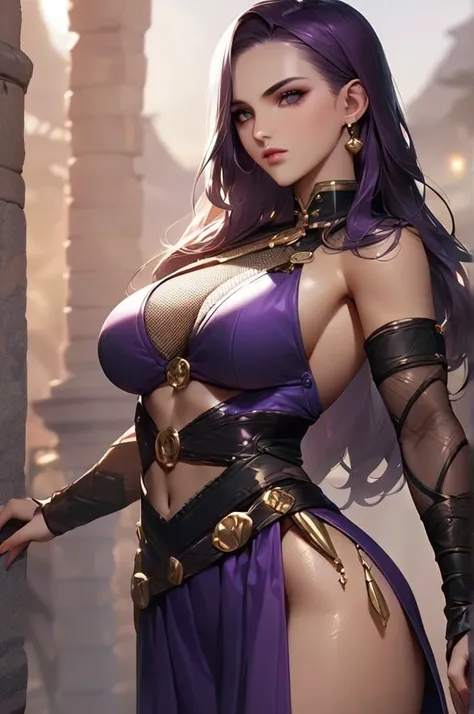 ((Best quality)), ((masterpiece)), (detailed), Sonya from Mortal Kombat