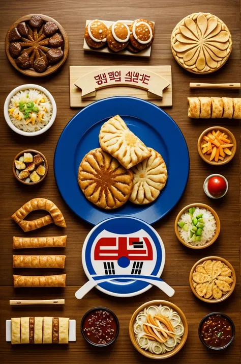 Logo for a Korean food pastry shop
