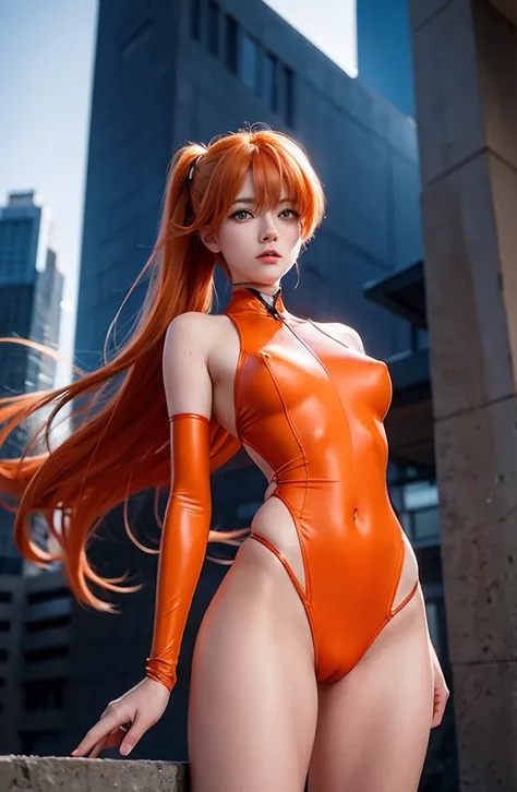 (masterpiece), best quality, expressive eyes, perfect face, Asuka Langley from Evangelion. fantasy, Similar character from anime. offering her pussy, small breast, , perfect camel toe, perfect pussy, focos on pussy, micro panties, exhibitionism, masturbati...