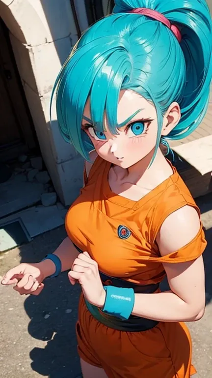 (1girl,bulma,dragon ball,)