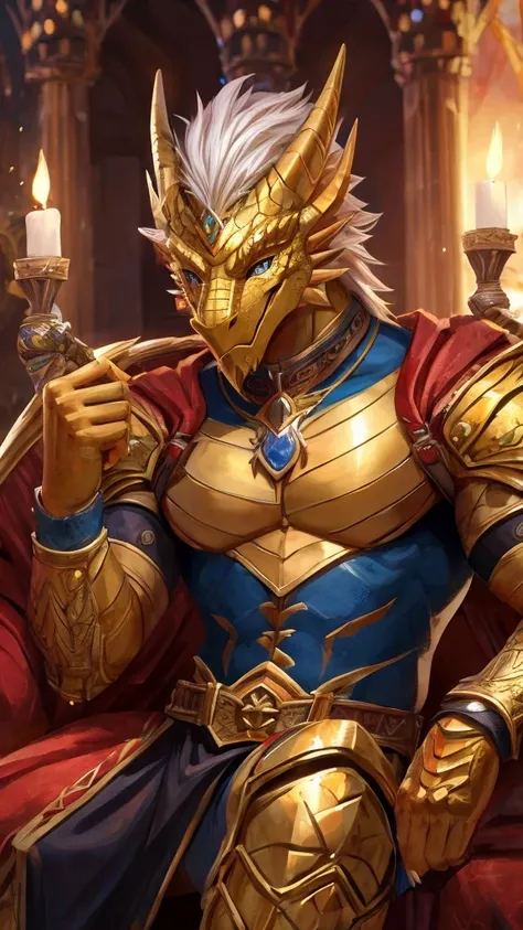 golden dragonborn,Handsome