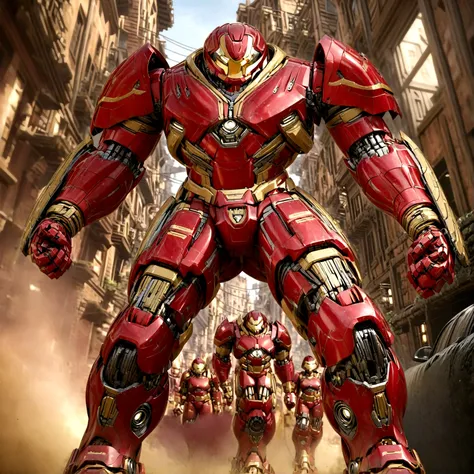 ironman、 unreal engine 5, cinematic, low angle photo, motion blur, written boundary depth, perfect color. influence of karel app...