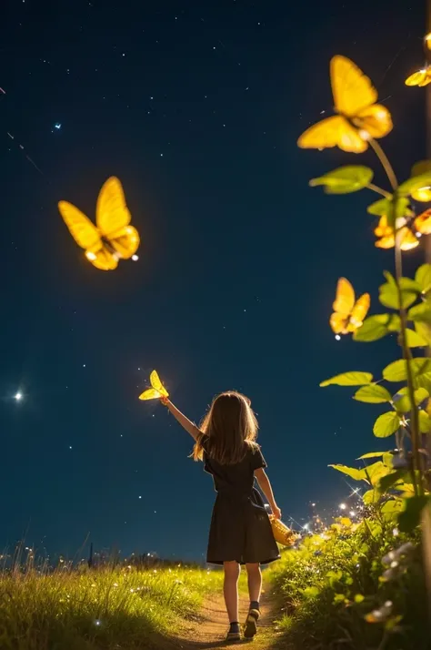 Fireflies are insects that shine brightly