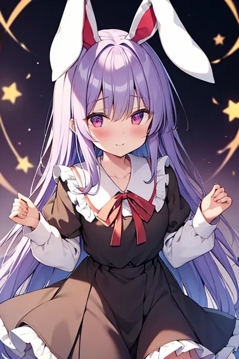 reisen₋udongein₋inaba light blue-purple long hair white rabbit ears red eyes gothic lolita top quality masterpiece