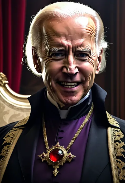 Joe Biden as Count Dracula.