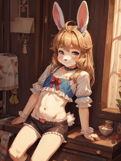 libido , Itchy , Lonely loli , Clothing erotica , bunny , Seduce smile , (Show secretly:1.3)