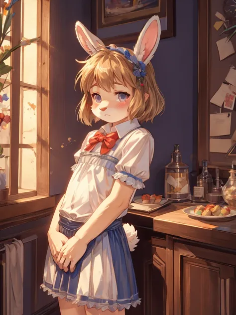 libido , Itchy , Lonely loli , Clothing erotica , bunny , Seduce , (Show secretly:1.3)