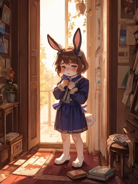 libido , Itchy , Lonely loli , Clothing erotica , bunny , Seduce , (Show secretly:1.3)