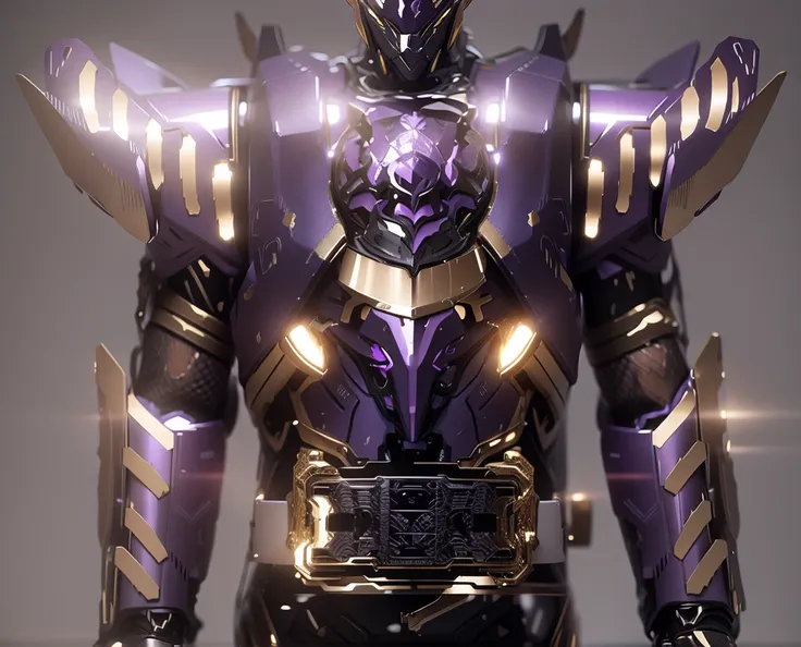 With some transparent effects，The color changes to purple and gold，Some purple and gold（Ensure its layering and armor texture，Purple is the main color，Add some gold for decoration，Add some transparent texture）