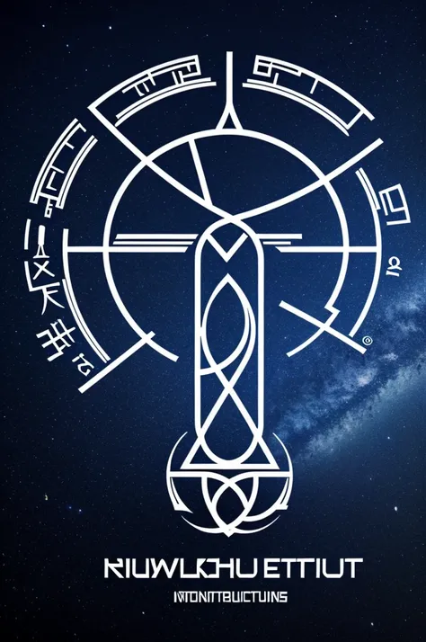 Network infrastructure company logo using Viking runes and Dolzai moons We are the Alpha and Omega