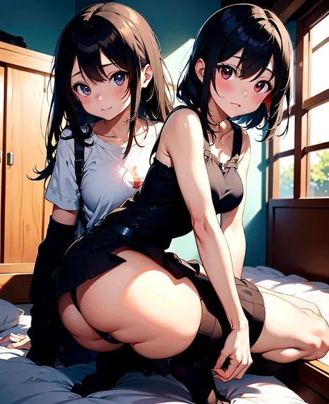 anime girl in underwear with a big ass in a bedroom, seductive anime girl, guweiz, beautiful anime girl squatting, 2 b, 2b, by Shitao, extremely detailed artgerm, guweiz on pixiv artstation, guweiz on artstation pixiv, smooth anime cg art, | fine detail an...