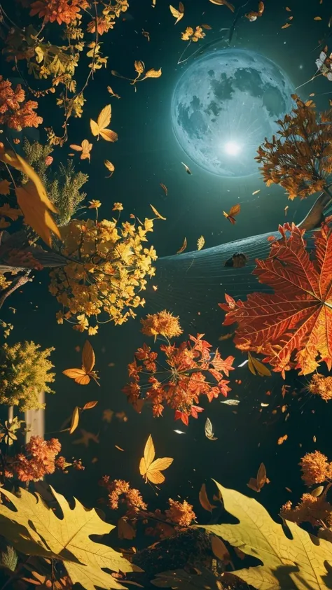 works of art, better quality, (Highly detailed Unity 8K CG wallpaper) (better quality), (best illustrations), (best shadow) nature&#39, blue sea,delicate leaves, Petals of various colors scatter in the air, Tracking Lights, Super detailed ,Riding HONDA Rot...