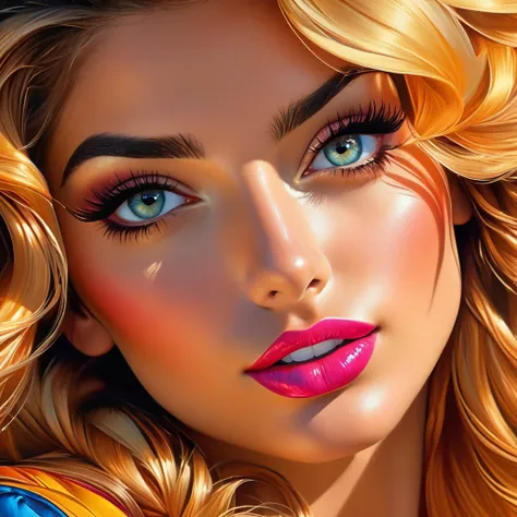 (best quality,8k,hyperrealism:1.2),vibrant colors, sharp focus, insanely detailed, studio lighting, ultra-fine painting, hair blowing in the wind, stunningly realistic eyes and lips, perfect facial proportions, meticulous skin texture, long eyelashes, expr...