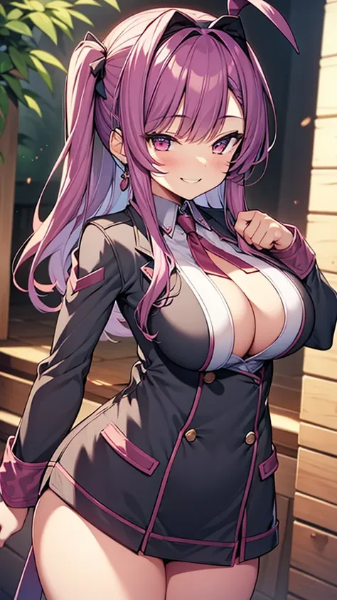 Ren smiling slightly large breasts best quality masterpiece